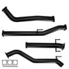Ignite Exhausts DPF Back for Toyota Hilux 2.8L TD GUN126R 3.5" Inch With Straight Pipe Black Aluminised Steel