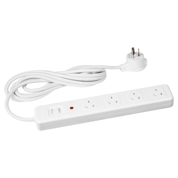 HPM 4 Outlet Powerboard Surge w/ Master Switch