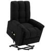 vidaXL Lift Chair Massage Chair Lift Recliner Chair Armchair Black Fabric