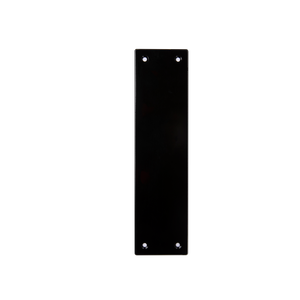 Lemaar 250 x 65 x 2mm Black Push Plate
