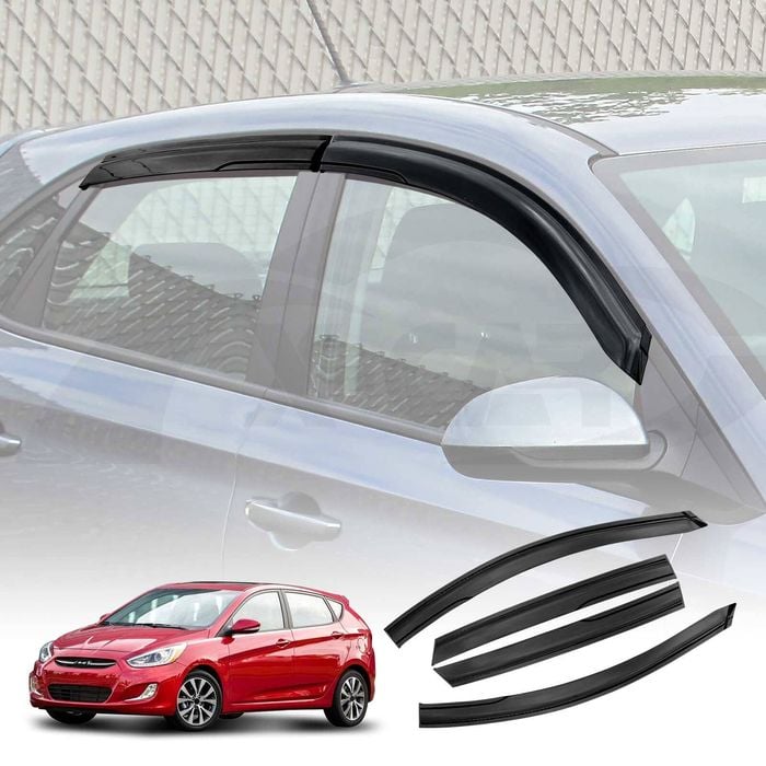 Weathershields for Hyundai Accent Hatch 2011-2019 Car Weather Shields Wind Deflectors Window