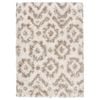 Loopsie-230cm X 160cm-zinda Cream And Beige Tribal Shag Rug