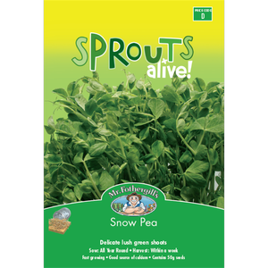 Mr Fothergill's Snow Pea Sprouts Alive Seeds