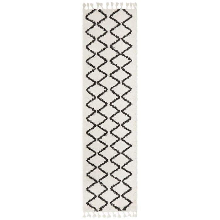 The Rug Connection Rare 11 Off White 400x80cm - Large Runner Shag Indoor Rug