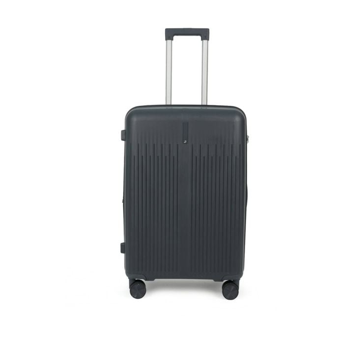 Paklite Cross Wind Medium Travel Luggage Spinner Wheels Suitcase 82l Navy