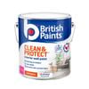 British Paints Extra Bright Low Sheen Clean And Protect Interior Paint - 4L