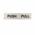 Sandleford 245 x 58mm Push / Pull Silver Self Adhesive Sign