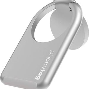 phonetag Multi-View Phone Stand with Magnetic Ring Holder Universal Silver