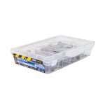 Buildex M6-11 x 50mm Manor Red Hex Head Hi-Grip With Seal Roof Zip Screws - 100 Box