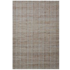 Handwoven Wool & Jute Rug-Cedar 510-Natural/Silver-110x160cm