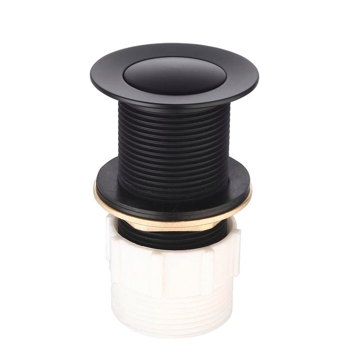 Kinetic 32mm Matte Black Non-Overflow Basin Waste Pop Up - Non Overflow