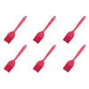 6PK Appetito Silicone Pastry Brush 35mm Red Home Kitchen Cooking