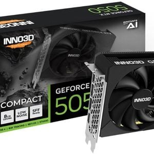 Inno3d Nvidia Geforce Rtx 5050 Compact 8g Gddr6, 2572mhz Boost Clock, Ram20gbps, 3xdp+hdmi, 148x118x41mm (5050)