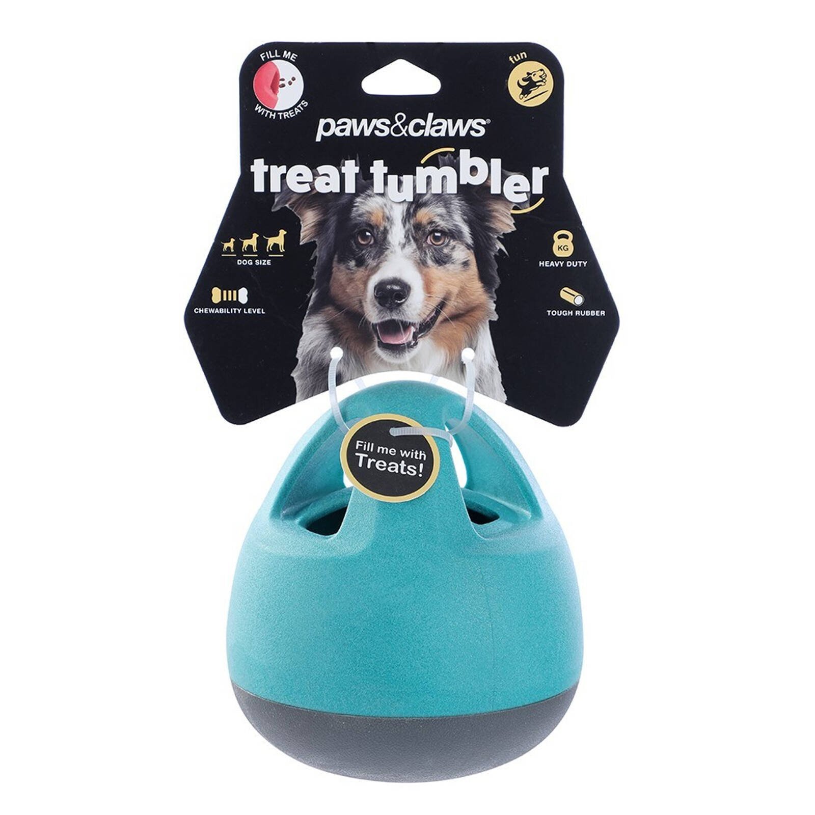 Paws Claws Tumbler Treat Dog Pet Toy Assorted 13x14.3cm Bunnings Australia