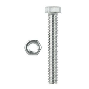 Pinnacle M10 x 150mm Stainless Steel Hex Head Bolts And Nuts - 2 Pack