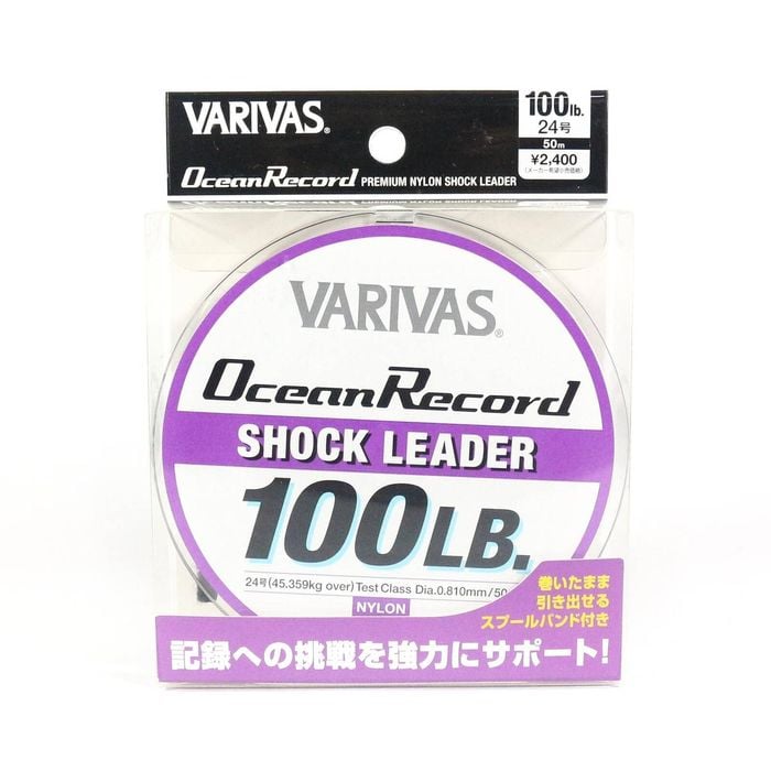Varivas Ocean Record Nylon Shock Fishing Leader 50m 100lb
