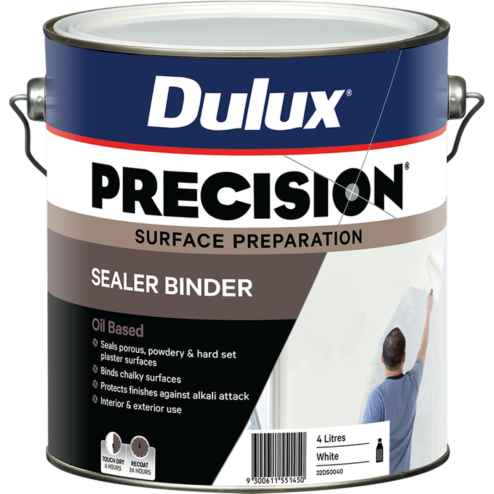 Dulux 4L PRECISION White Sealer Binder - 4L