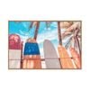 Artey | Board Washing Line - Framed Canvas - Natural Frame - 40 x 60cm
