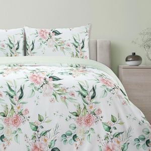 Ardor Boudoir Queen Bed Rose Whisper Printed Quilt Cover Set