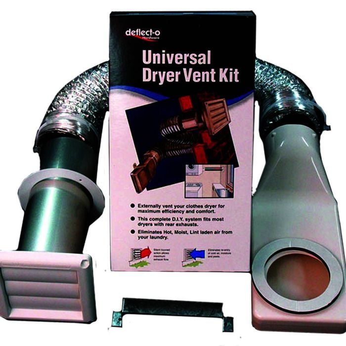 Universal Dryer Deflecto Vent Kit Wall Duct DK4W