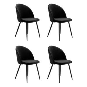 Levede 4pcs 42x46x84cm  Dining Chairs - Black