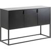NEWTON 120cm 3 Doors Sideboard Modern Furniture - Black