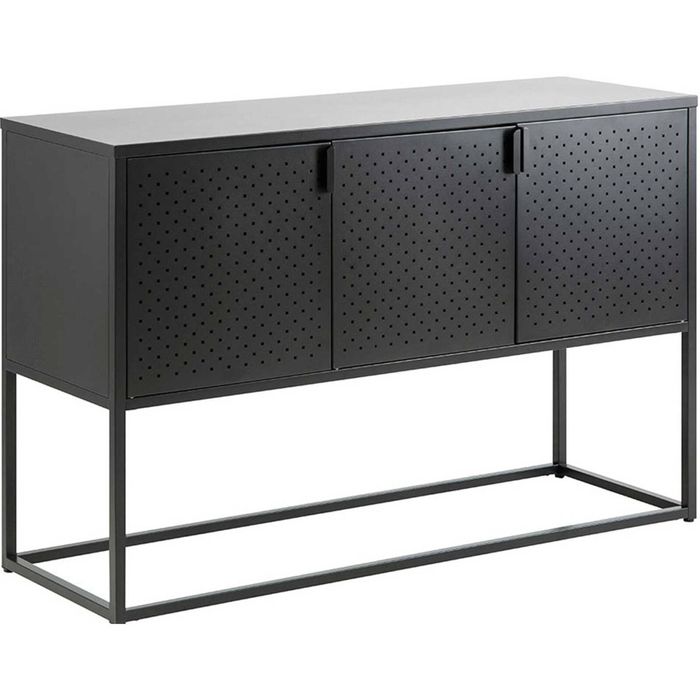 NEWTON 120cm 3 Doors Sideboard Modern Furniture - Black