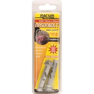 Macsim Fasteners 10 x 50mm Galvanised Sleeve Anchor