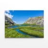 River Flowing with Mountains  Print 100% Australian Made 120 x 90cm  (Stretched)