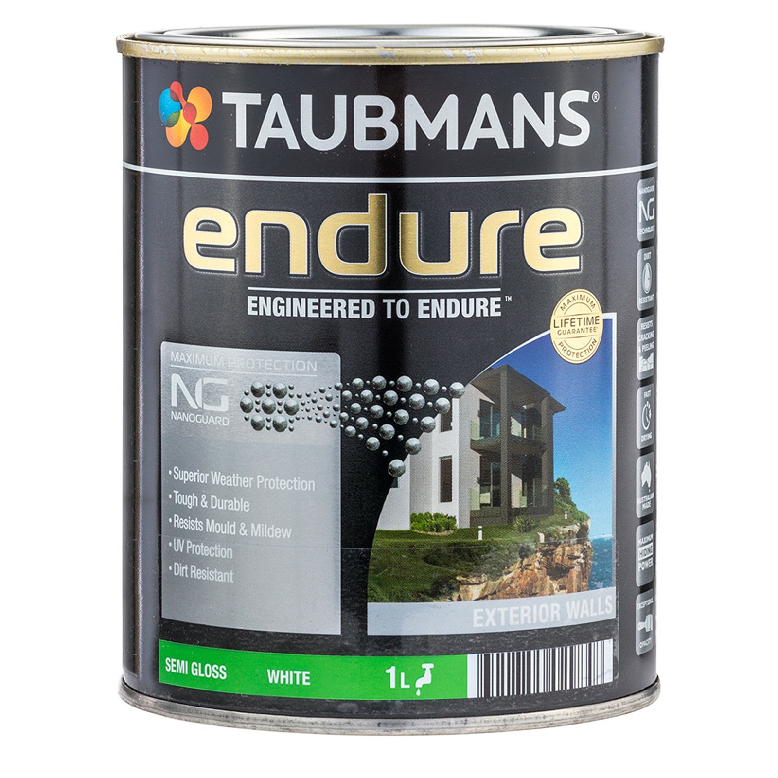 Taubmans Endure 1L Semi Gloss Accent Exterior Paint thumbnail 2