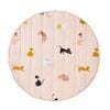Linen House Kids 200gsm cats N Bows Reversible Play Mat Round Cotton 120cm