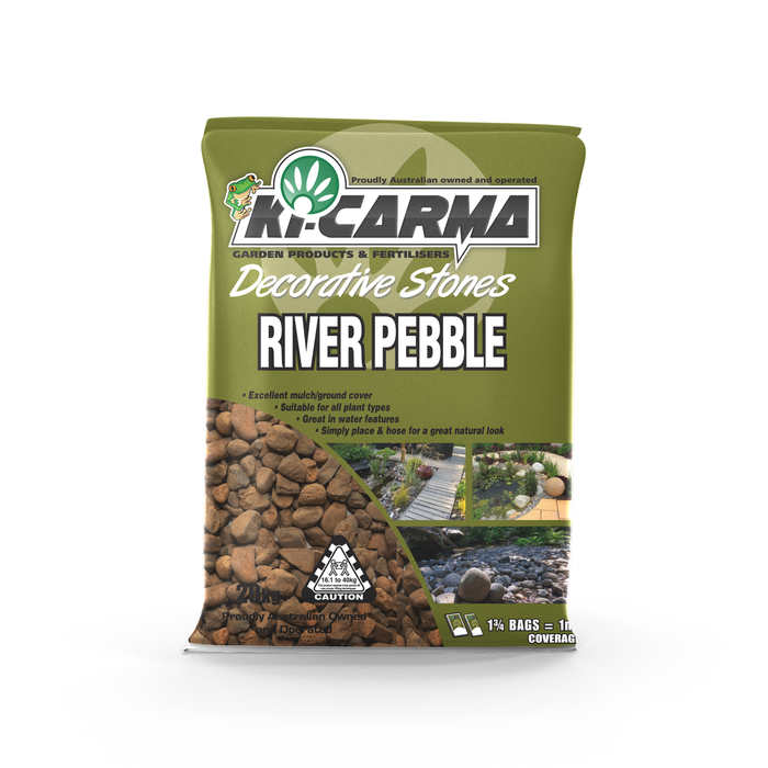 Ki Carma 20kg River Pebble Landscape Stones