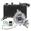 Upgrade Billet Turbo+ 60mm Intercooler And Genuine Oil Feed Pipe For Toyota LandCruiser 76 Series VDJ76R 1VD-FTV V8 4.5L
