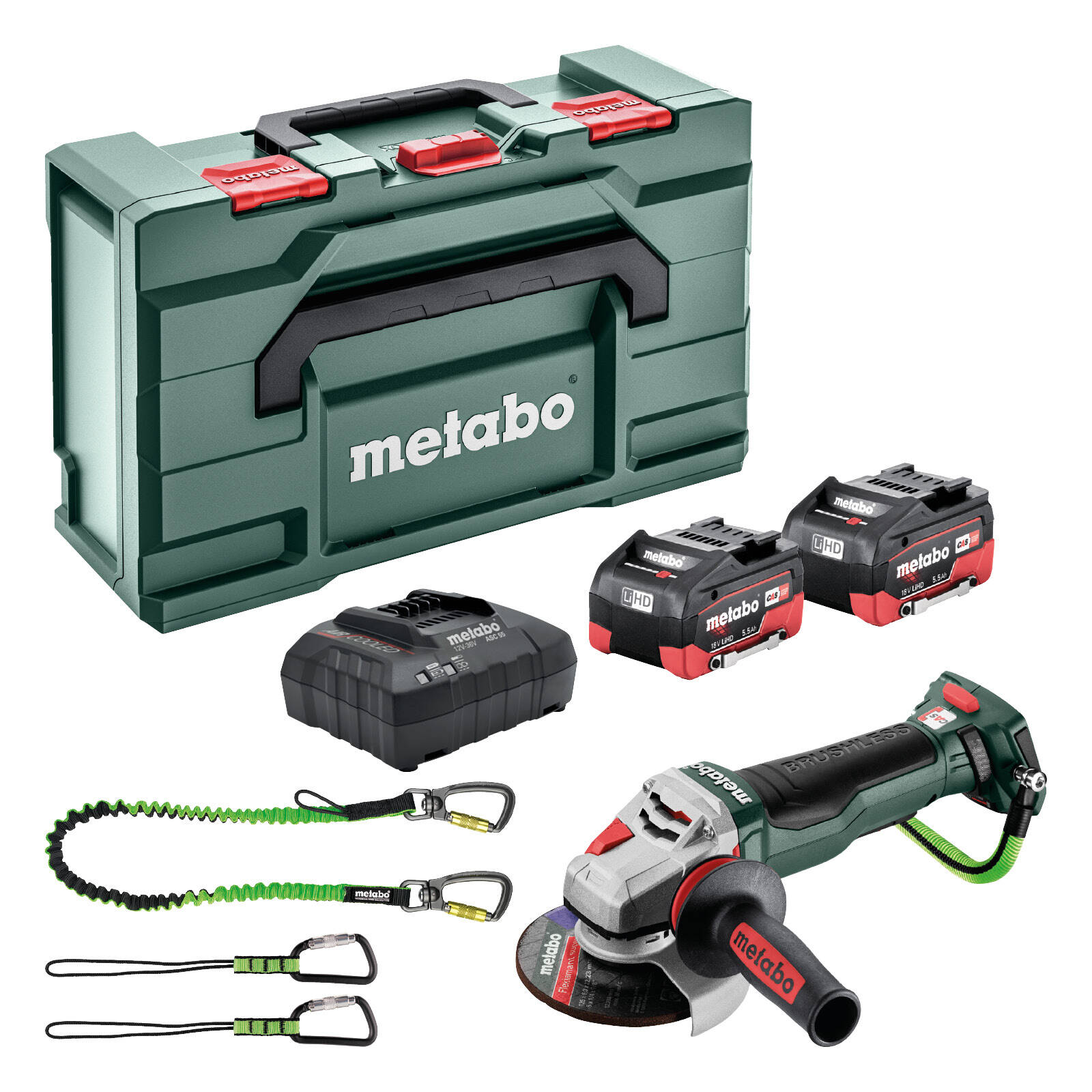 Metabo 18V WPBA 125mm Safety Angle Grinder Kit AU60173400 product image