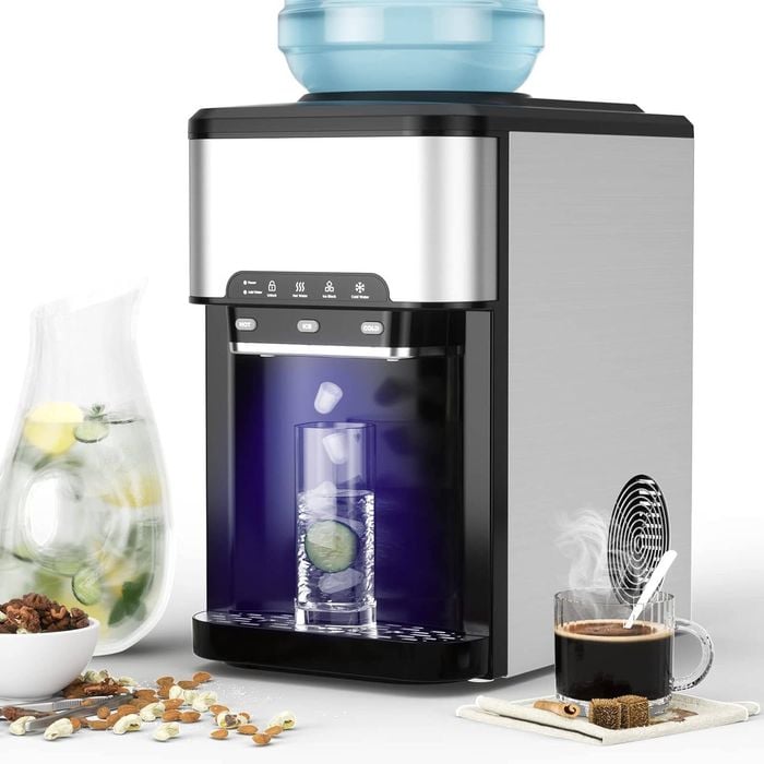 Advwin 20kg Commercial Ice Maker Machine w/ Hot Cold Water Dispenser