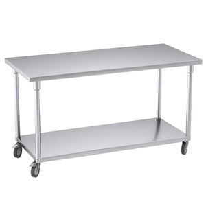 SOGA 150cm Commercial Catering Kitchen Stainless Steel