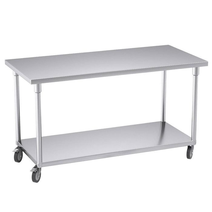 SOGA 150cm Commercial Catering Kitchen Stainless Steel