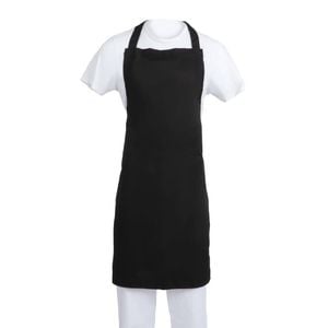 Whites Bib Apron Polycotton Black Xl Commercial Kitchen Chef Apron
