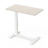 Ufurniture  Small Mobile Standing Desk Height Adjustablet Pneumatic Laptop Desk Oak