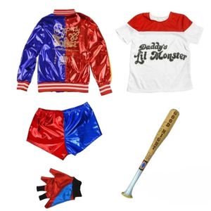 P&P Kids Harley Quinn Cosplay Costume Size 120cm 5-6 Years 5 Piece Set