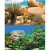 Aqua One Background White Stone & Plant/Rocky Greenery Double Sided 30cm (Per Metre) (10217)