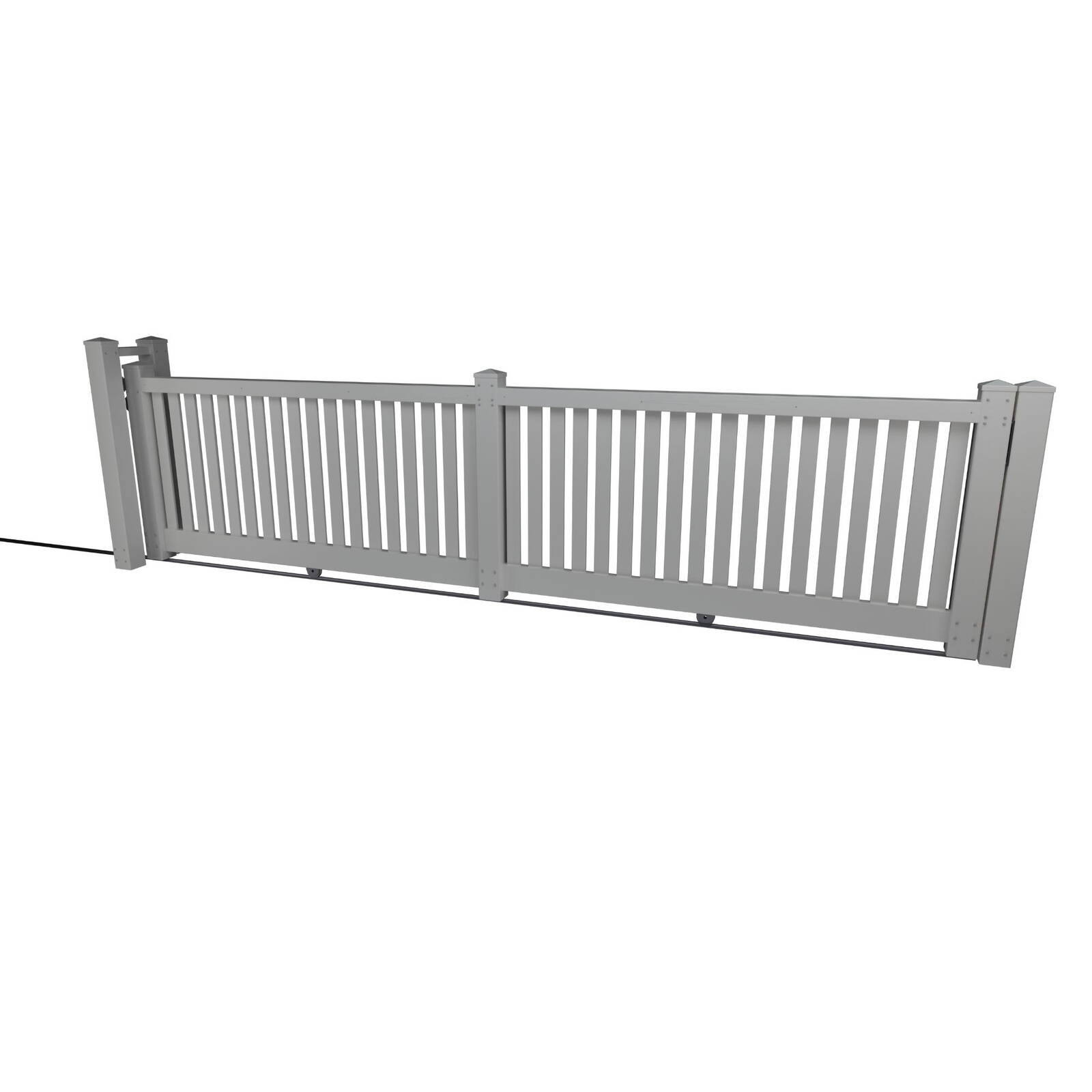 Think Fencing 4800 x 1160mm White Wren PVC Sliding Gate product image