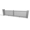 Think Fencing 4800 x 1160mm White Wren PVC Sliding Gate