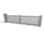 Think Fencing 4800 x 1160mm White Wren PVC Sliding Gate