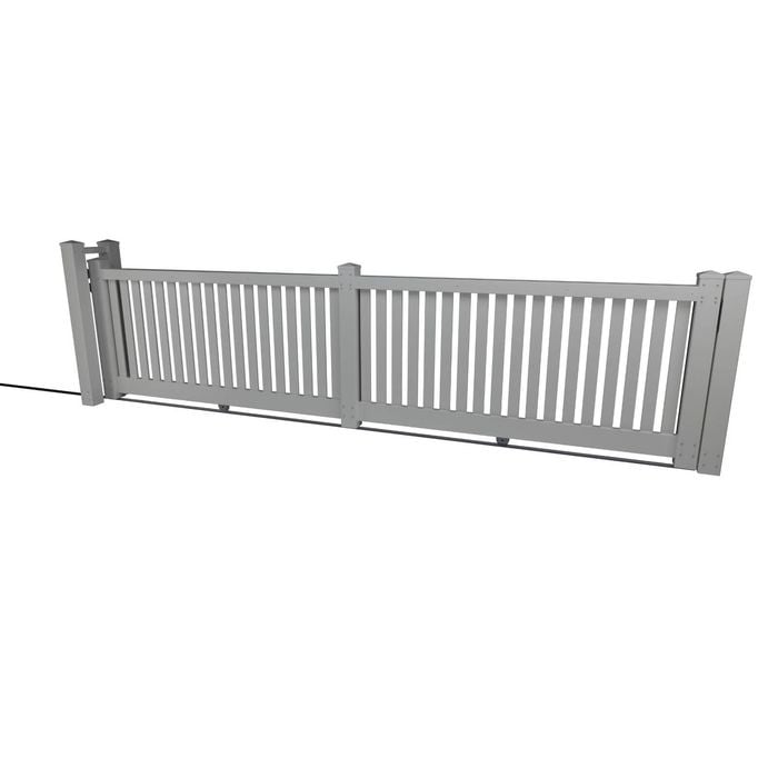 Think Fencing 4800 x 1160mm White Wren PVC Sliding Gate