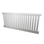Think Fencing 2340 x 1200mm White Wren PVC Picket panel 