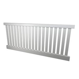 Think Fencing 2340 x 1200mm White Wren PVC Picket panel 
