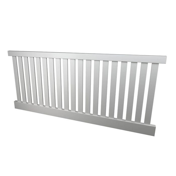 Think Fencing 2340 x 1200mm White Wren PVC Picket panel 
