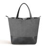 Catzon Travel Tote Bag Soft Leather Large Capacity Bucket Handbags-grey
