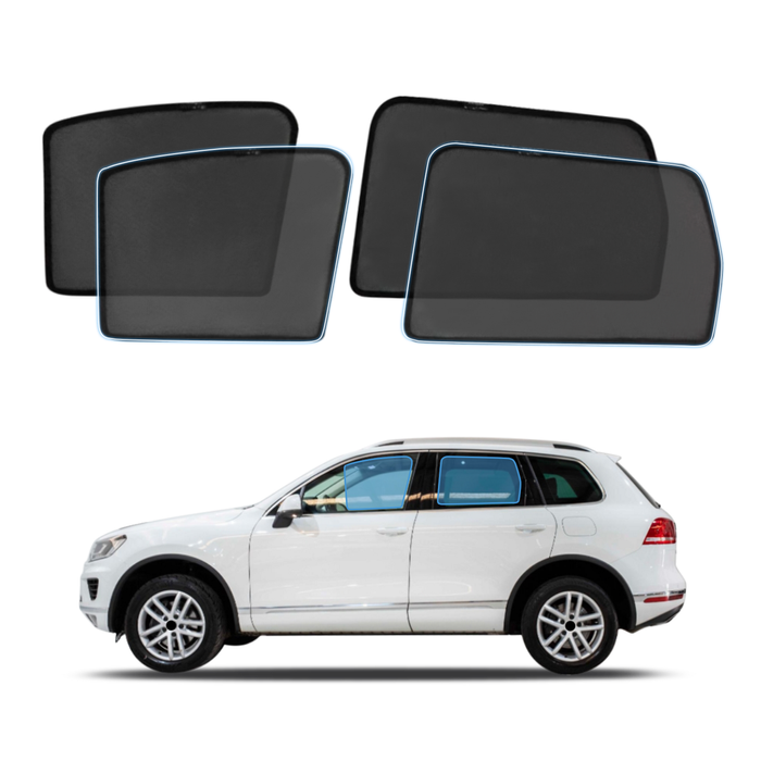 AUSGO Magnetic Window Sun Shade for Volkswagen Touareg 2011-2019 4-Piece Set Car Shades